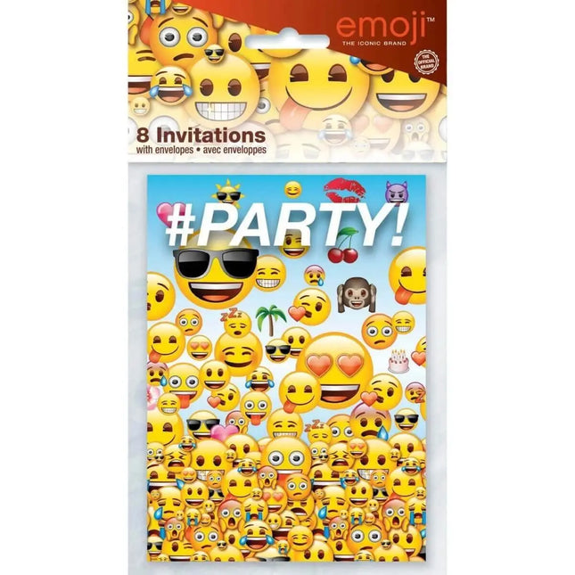 Emoji Invitations (8count) - Party Expo