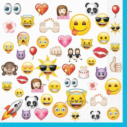 Emoji Luncheon Napkins (16 count) - Party Expo