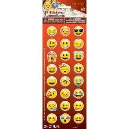 Emoji Puffy Sticker Sheet - Party Expo