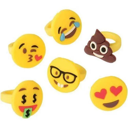 Emoji & Smile Emoticon Rings - Party Expo