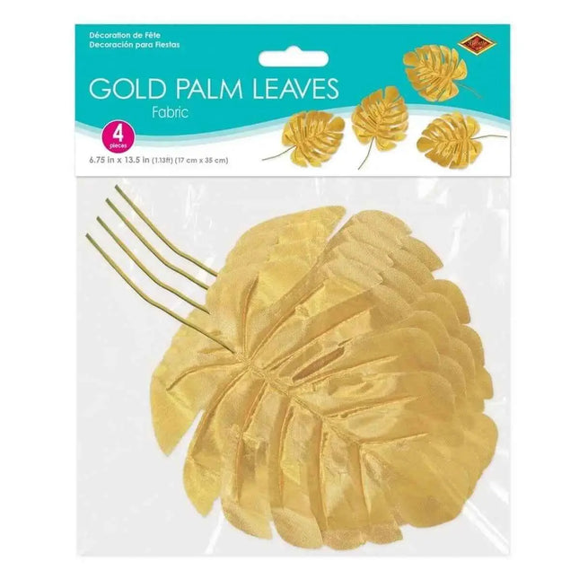 Fabric Gold Pam Leaves Party Expo  