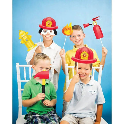 Flaming Fire Truck Photo Props - Party Expo