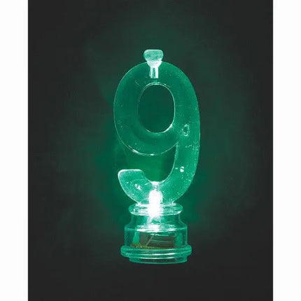 Flashing Number "9" Candle Holder with Birthday Candle (1ct) Party Expo  