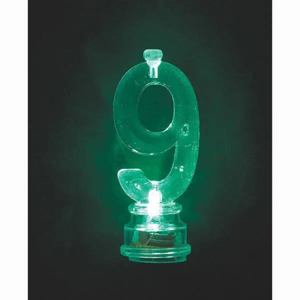 Flashing Number "9" Candle Holder with Birthday Candle (1ct) Party Expo  