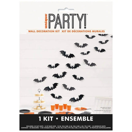 Flying Bats Wall Decoration Kit - Party Expo