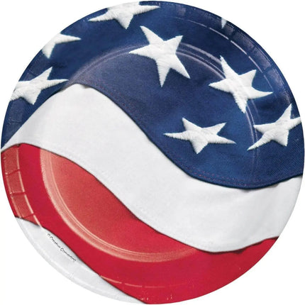 Freedoms Flag - 7" Paper Dessert Plates Party Expo  