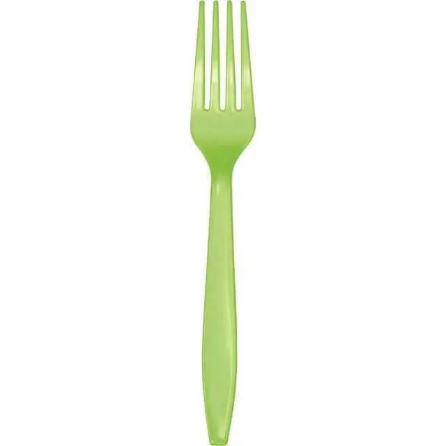 Fresh Lime Plastic Forks - Party Expo