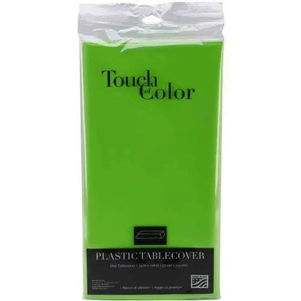 Fresh Lime Plastic Table Cover 54x108 - Party Expo