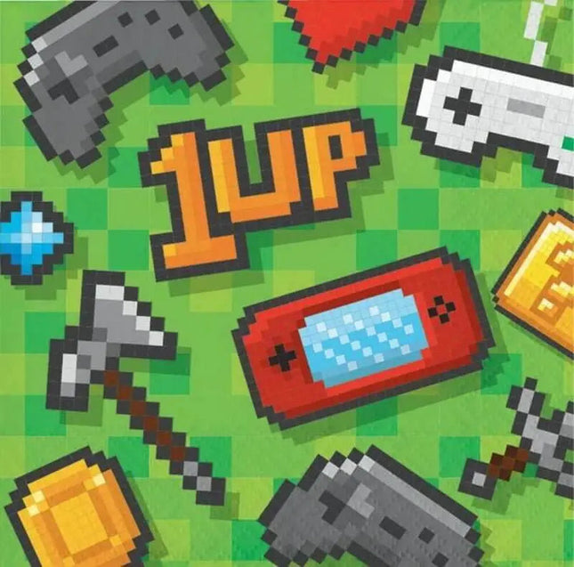 Gaming Party - Beverage Napkins - Party Expo