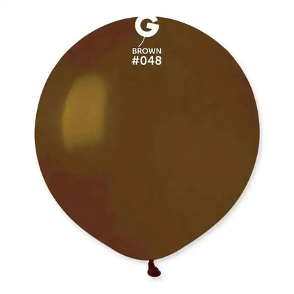 Gemar - 19" Brown Latex Balloons #048 (25pcs) Party Expo  