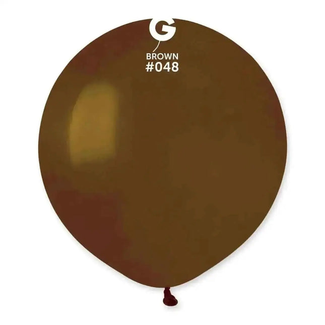 Gemar - 19" Brown Latex Balloons #048 (25pcs) Party Expo  