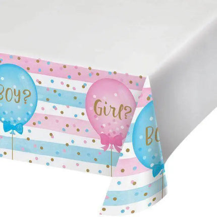 Gender Reveal - Balloon Print Plastic Tablecover - Party Expo