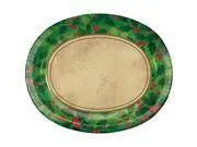 Gilded Holly Oval Platter - Party Expo