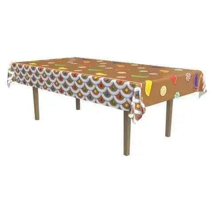 Gingerbread House Plastic Tablecover (1ct) Party Expo  