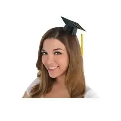 Glitter Mini Grad Hat - Black - Party Expo