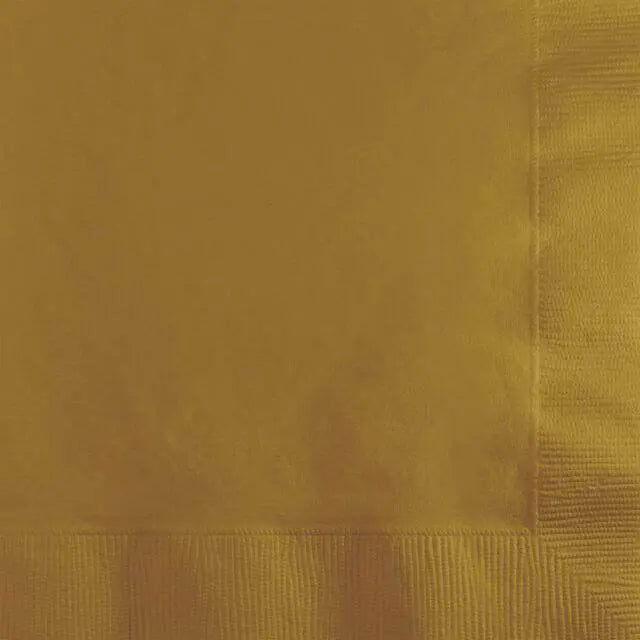 Glittering Gold Beverage Napkins - Party Expo