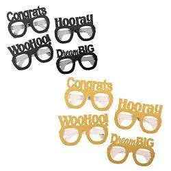 Grad Glasses - Black & Gold (4ct) Party Expo  