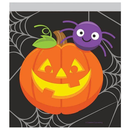 Halloween Pumpkin and Spider Favor Bags - Party Expo