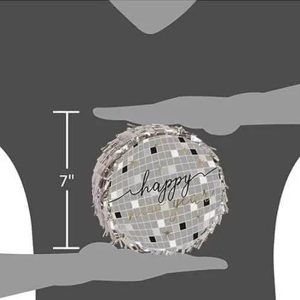 Happy New Year Disco Ball Mini Piñata - Party Expo