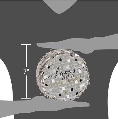 Happy New Year Disco Ball Mini Piñata - Party Expo