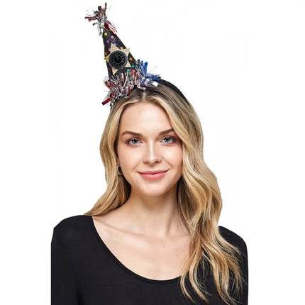 Happy New Year Party Hat Headband Assorted (1ct) - Party Expo