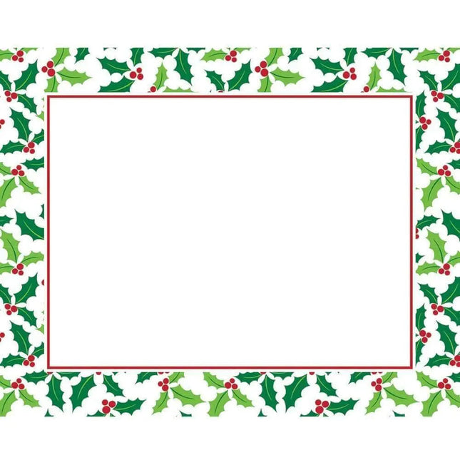 Holly Border Placemats - Party Expo