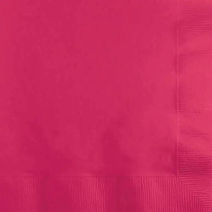 Hot Magenta Beverage Napkins (50ct) - Party Expo