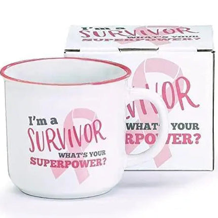 "I'm a Survivor What's Your Superpower?" Mug Party Expo  