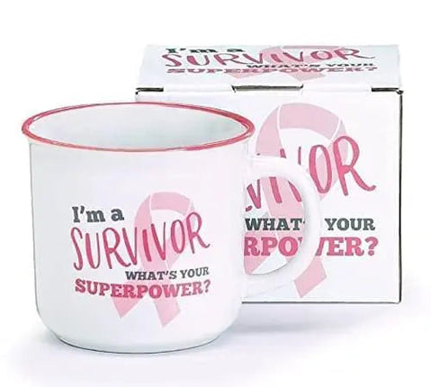 "I'm a Survivor What's Your Superpower?" Mug Party Expo  