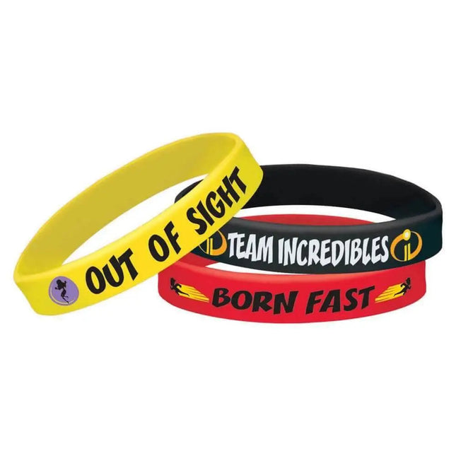 Incredibles - Rubber Bracelets (6ct) - Party Expo