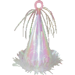 Iridescent Party Hat Balloon Weight Party Expo  