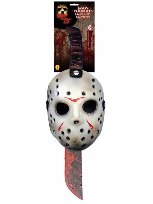 Jason Mask & Machete Set - Party Expo