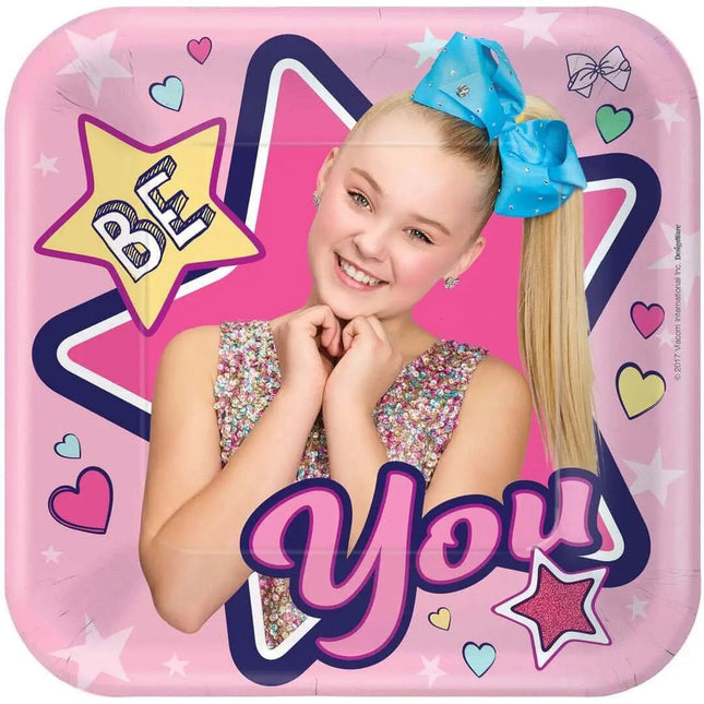 JoJo Siwa - 7" Square Plates (8ct) Party Expo  