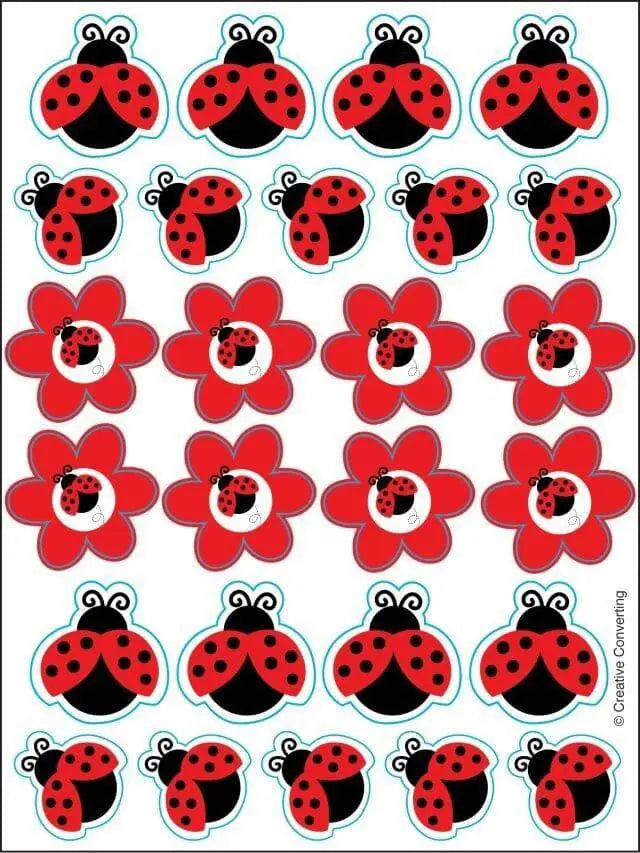 Ladybug Fancy Value Stickers - Party Expo