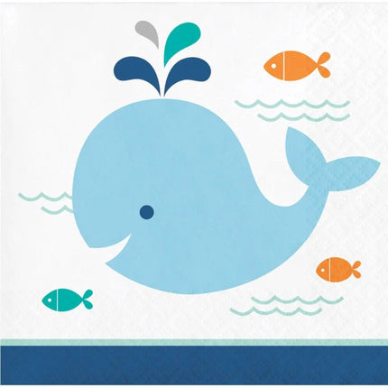 Lil' Spout Blue Beverage Napkins - Party Expo