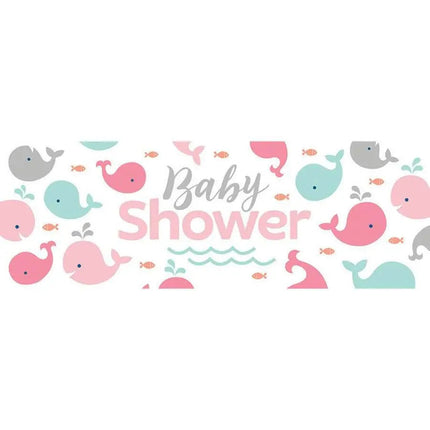 Lil' Spout Pink Giant Baby Shower Party Banner - Party Expo