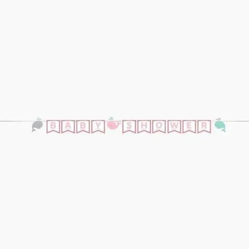 Lil' Spout Pink Shaped Ribbon Banner - Party Expo