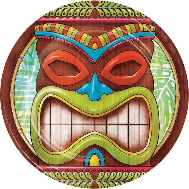Luau - 7" Tiki Time Lunch Plates (50ct) Party Expo  