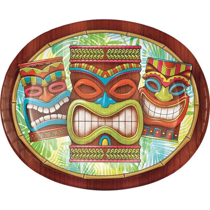 Luau - Tiki Time Oval Platter - Party Expo
