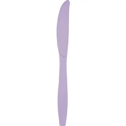 Luscious Lavender Plastic Knives - Party Expo
