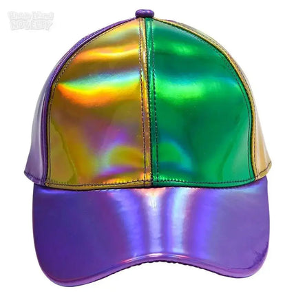 Mardi Gras Iridescent Baseball Cap - Party Expo