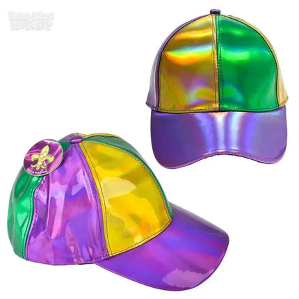 Mardi Gras Iridescent Baseball Cap - Party Expo