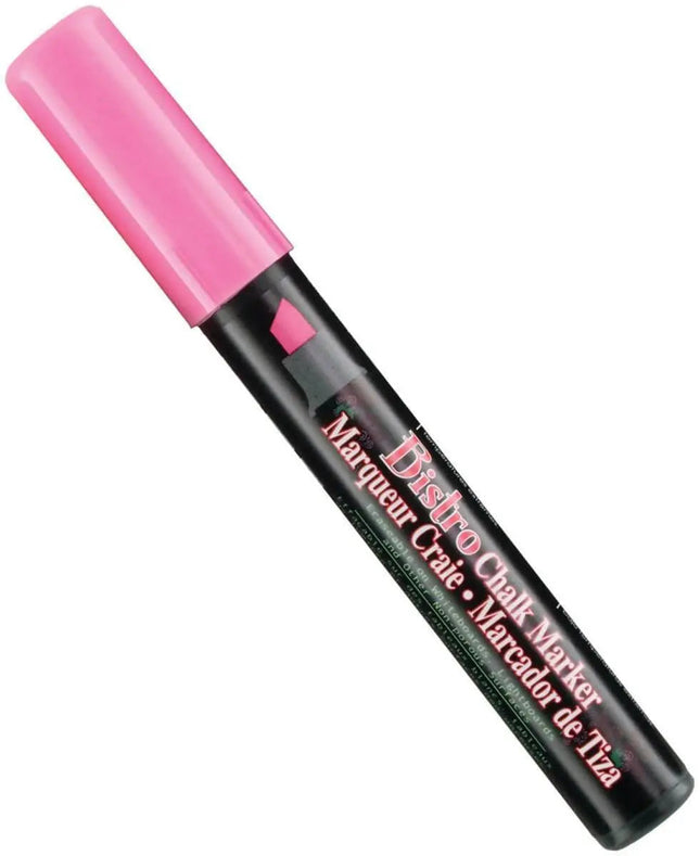 Marvy Bistro Chisel Tip Chalk Marker - Fluorescent Pink - Party Expo