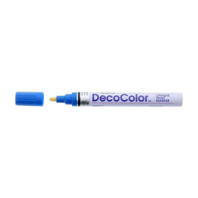 Marvy Decocolor Marker Broad Line - Blue - Party Expo