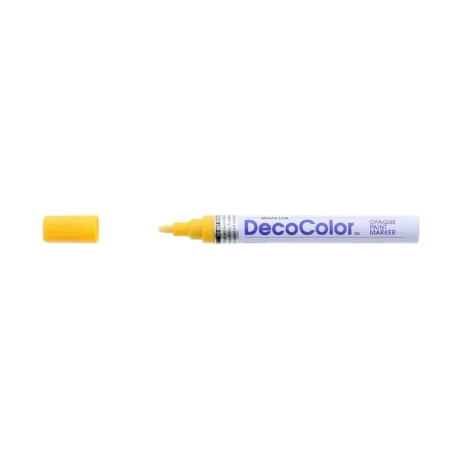 Marvy Decocolor Marker Broad Line - Yellow - Party Expo