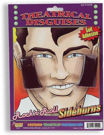 Men's Rock N Roll Sideburns - Brown - Party Expo
