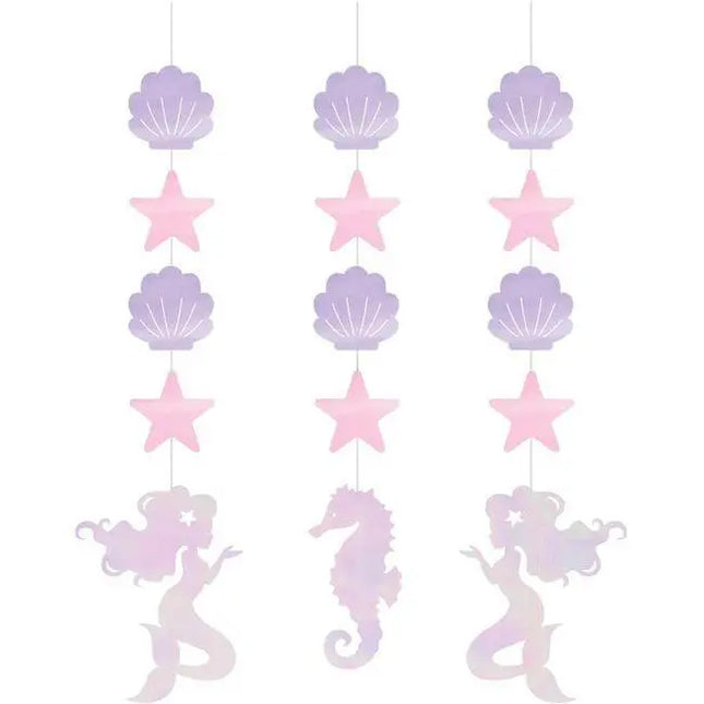 Mermaid Shine Hanging Cutouts - Party Expo