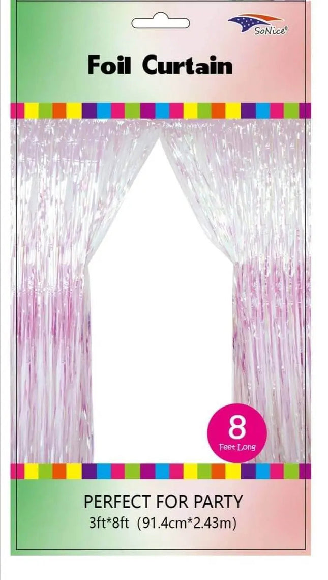 Metallic Foil Curtain - Iridescent - Party Expo