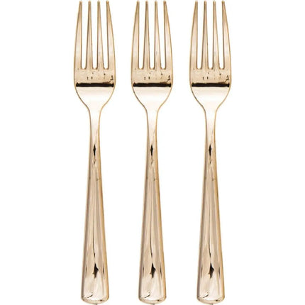 Metallic Gold Forks 24ct - Party Expo