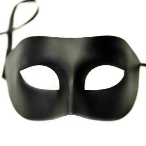 Metallic Mask Male - Black - Party Expo